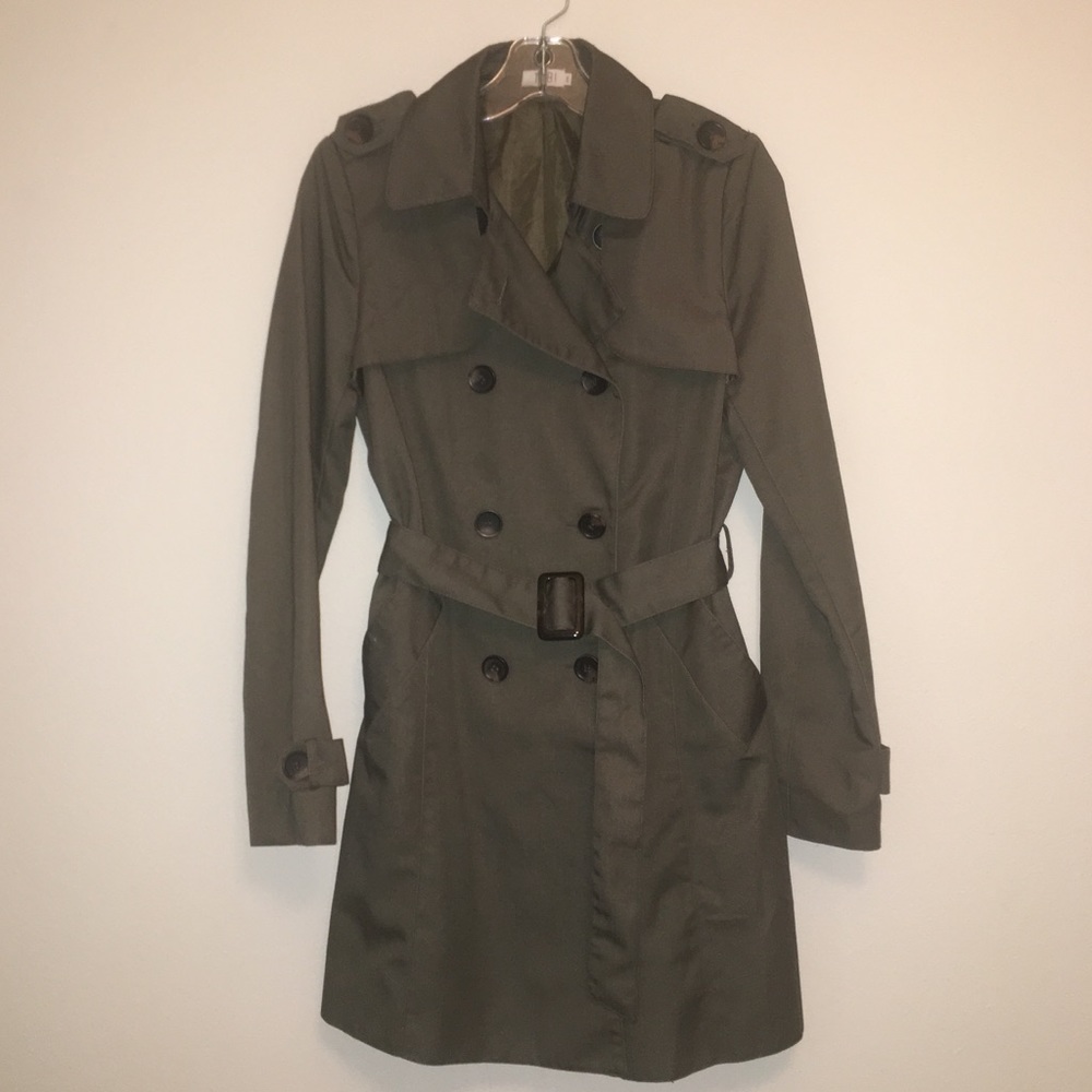 Olive Trench Coat
